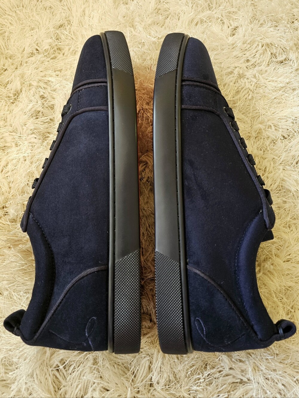 Christian Louboutin Fun Louis Junior Flat Black Mens Size 13 1130575CM53